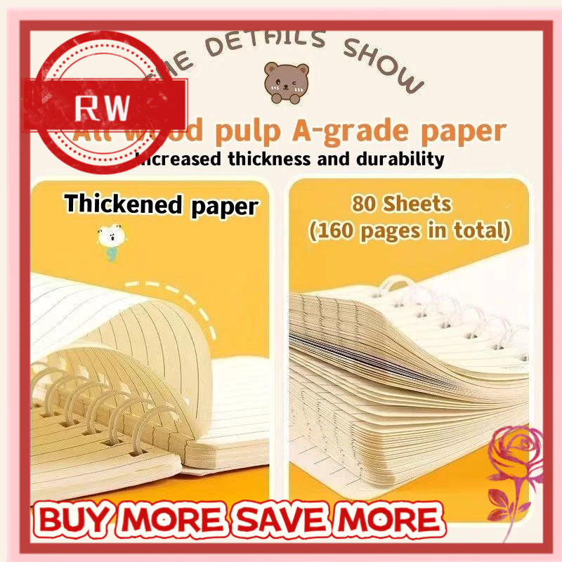 1PC A7 Cute Mini Diary Book Cartoon Portable Pocket Spiral Notebook ...
