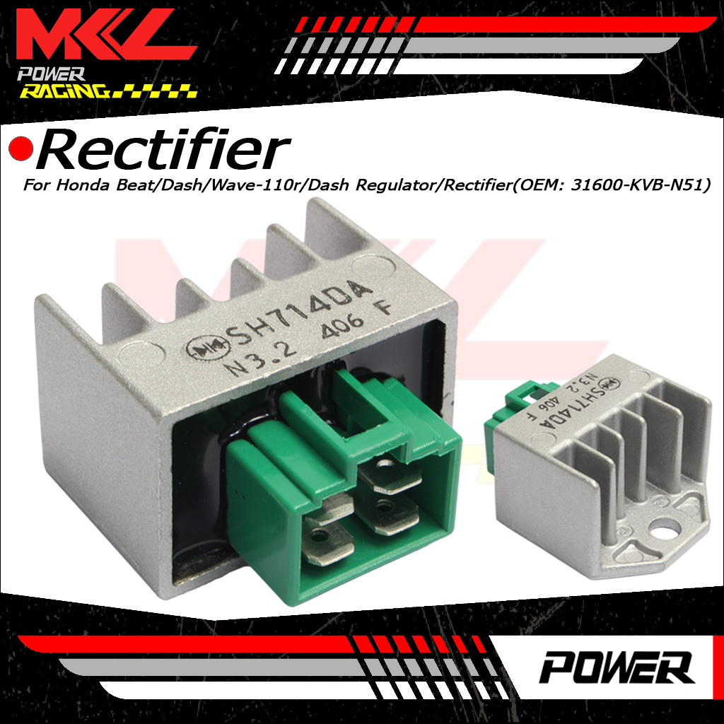 Honda Beat/Dash/Wave-110r/Dash Regulator/Rectifier (OEM: 31600-KVB-N51 ...