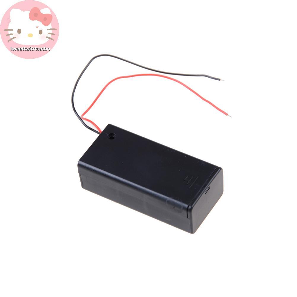 tweettwitombn 1Pcs 9v Battery Holder with ON/OFF Switch 9 volt Box Pack ...