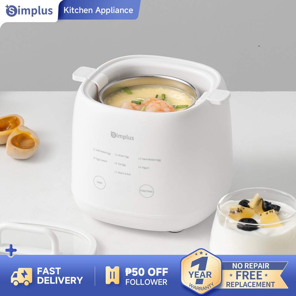 Simplus Multifunctional Egg Cooker 7 Cooking Modes SUS304 24h Preset ...