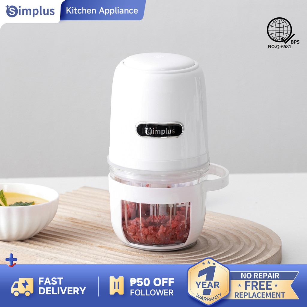 Simplus Multi-functional Small Electric Meat Grinder Baby Supplemental ...