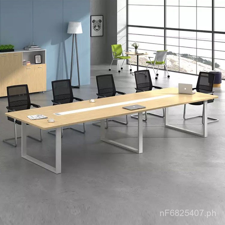Conference Room Negotiation Table and Chairs Long Table Office Simple ...