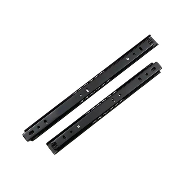 Thickened Two-Section Slide Rail 27 Wide Galvanized Black Steel Ball ...