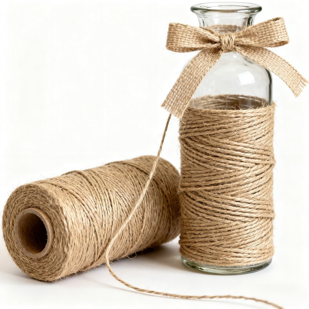 200M/100m 2mm Natural Jute Rope String Ribbon Crafts DIY Vintage Jute ...