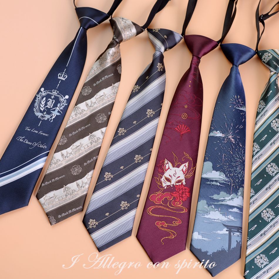 Lin Yuejun Original Tie jk/dk Uniform Shirt All-Match Preppy Style ...