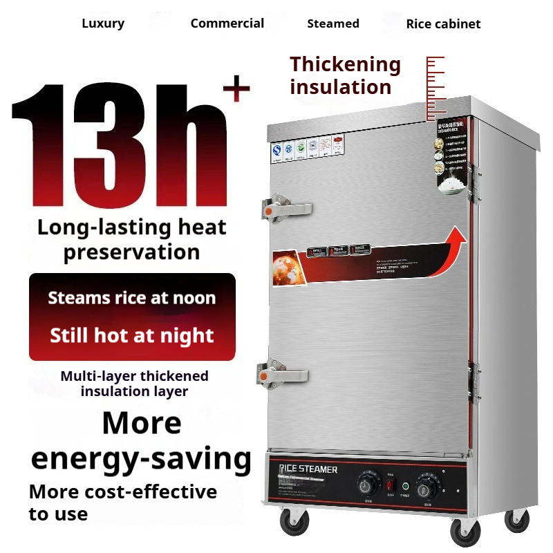 Commercial gas rice steamer 201 stainless steel socket small four/six ...
