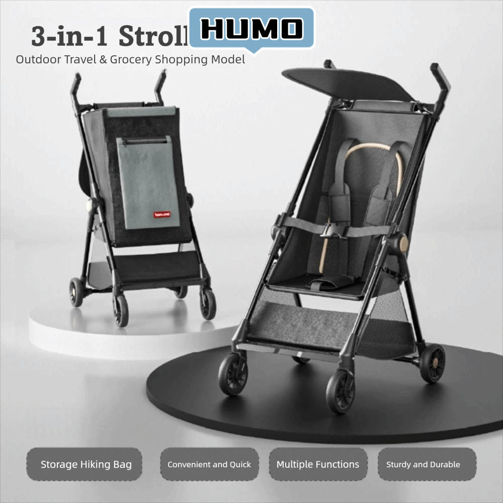 HUMO Baby Stroller, with Storage Bag Lightweight Frame Foldable ...