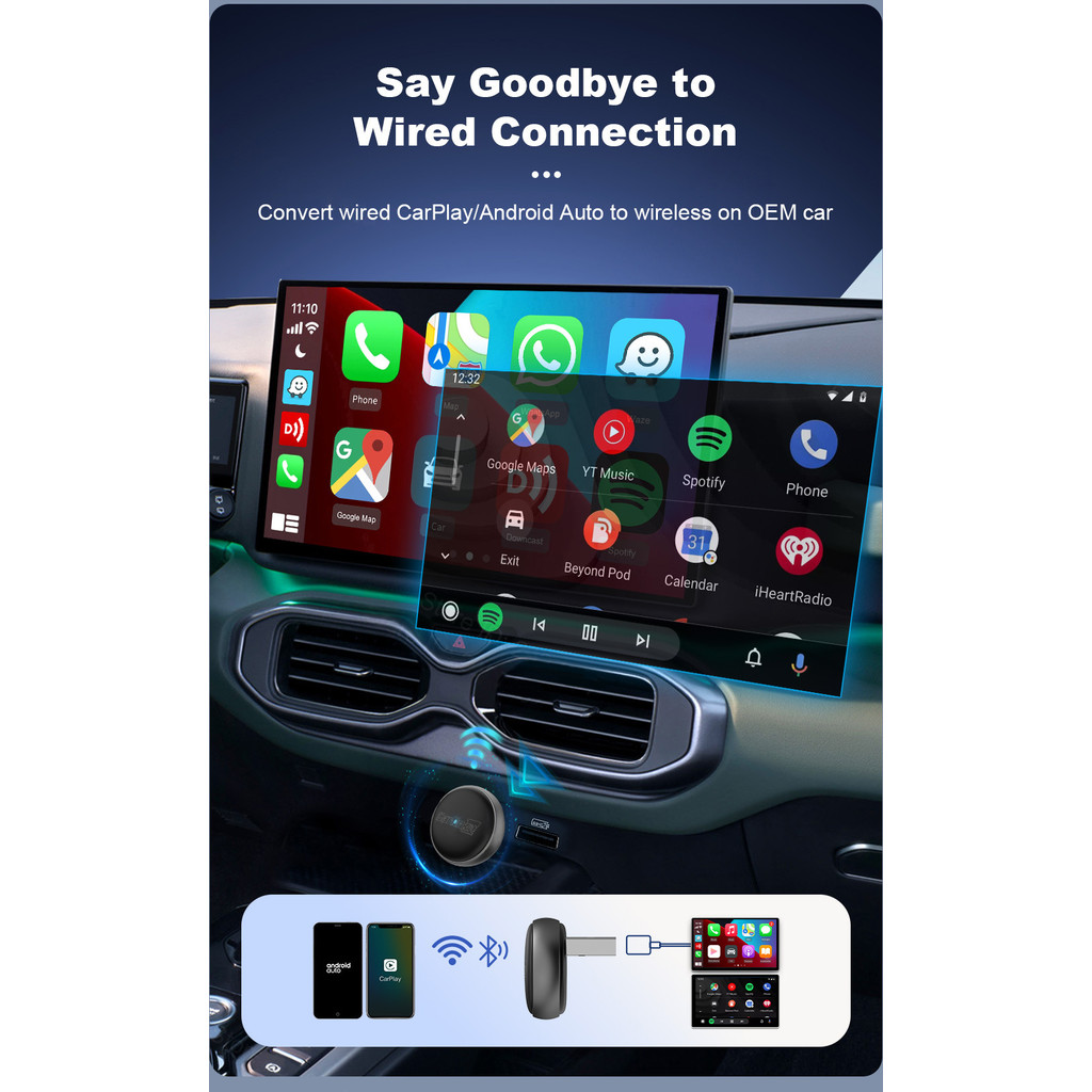 New carlinkit Car Interconnection Module hicar 100 Degree Wired to ...