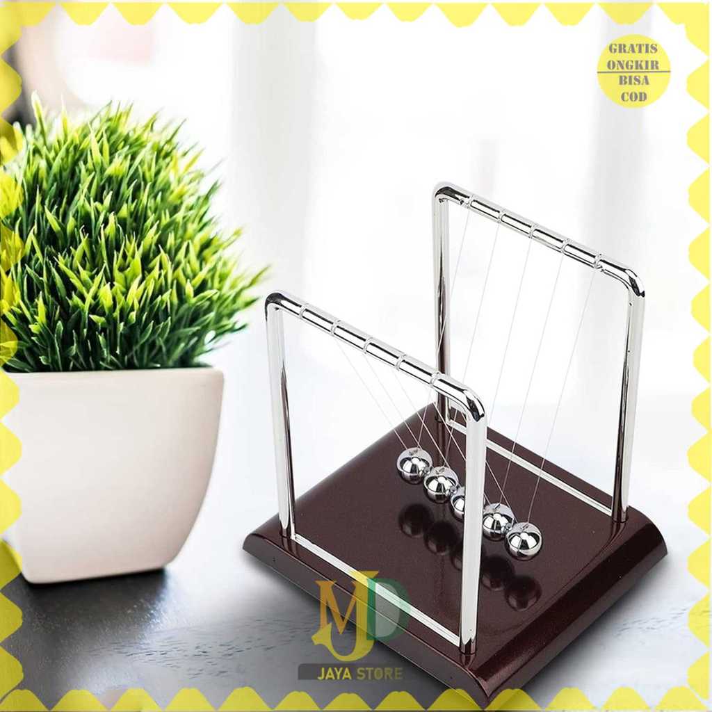 Newton Pendulum Office Table Decoration 5 Ball - H50S -MJD- | Shopee ...