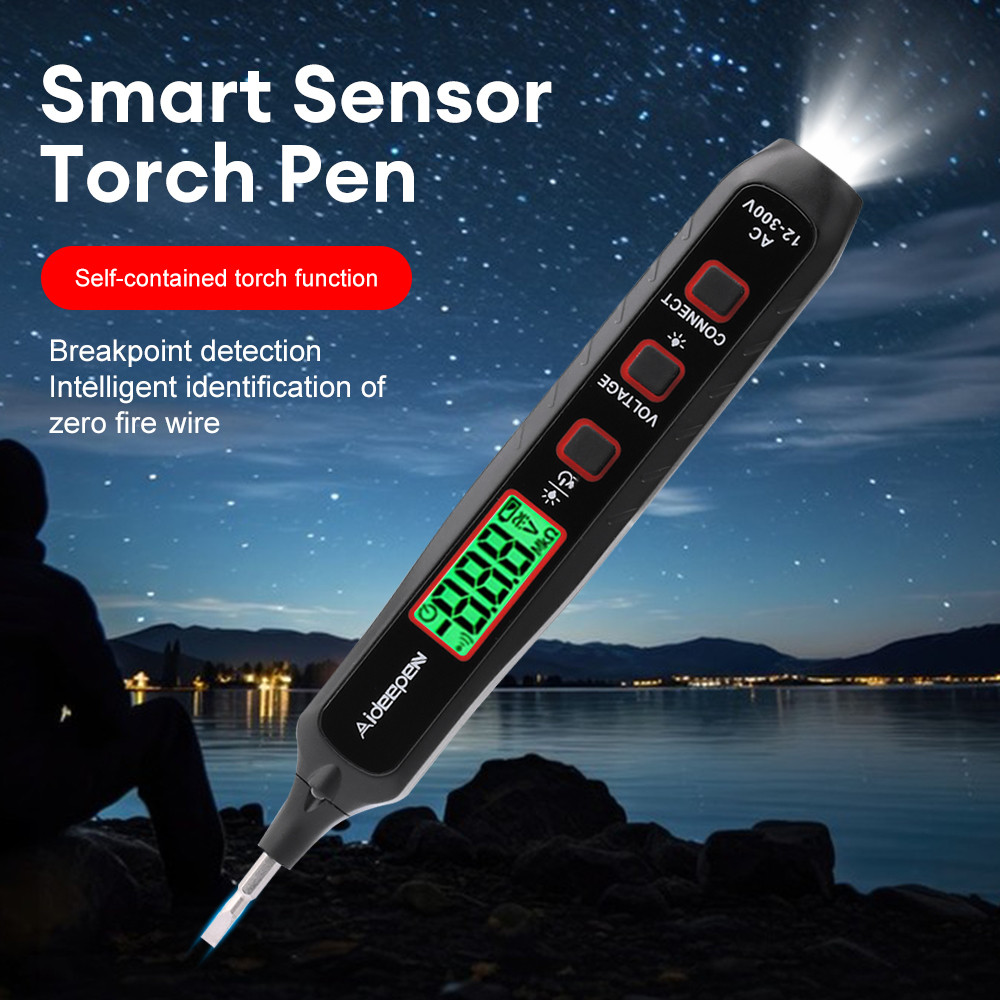 LCD display Pen Type Digital Multimeter AC Voltage Tester ntelligent ...