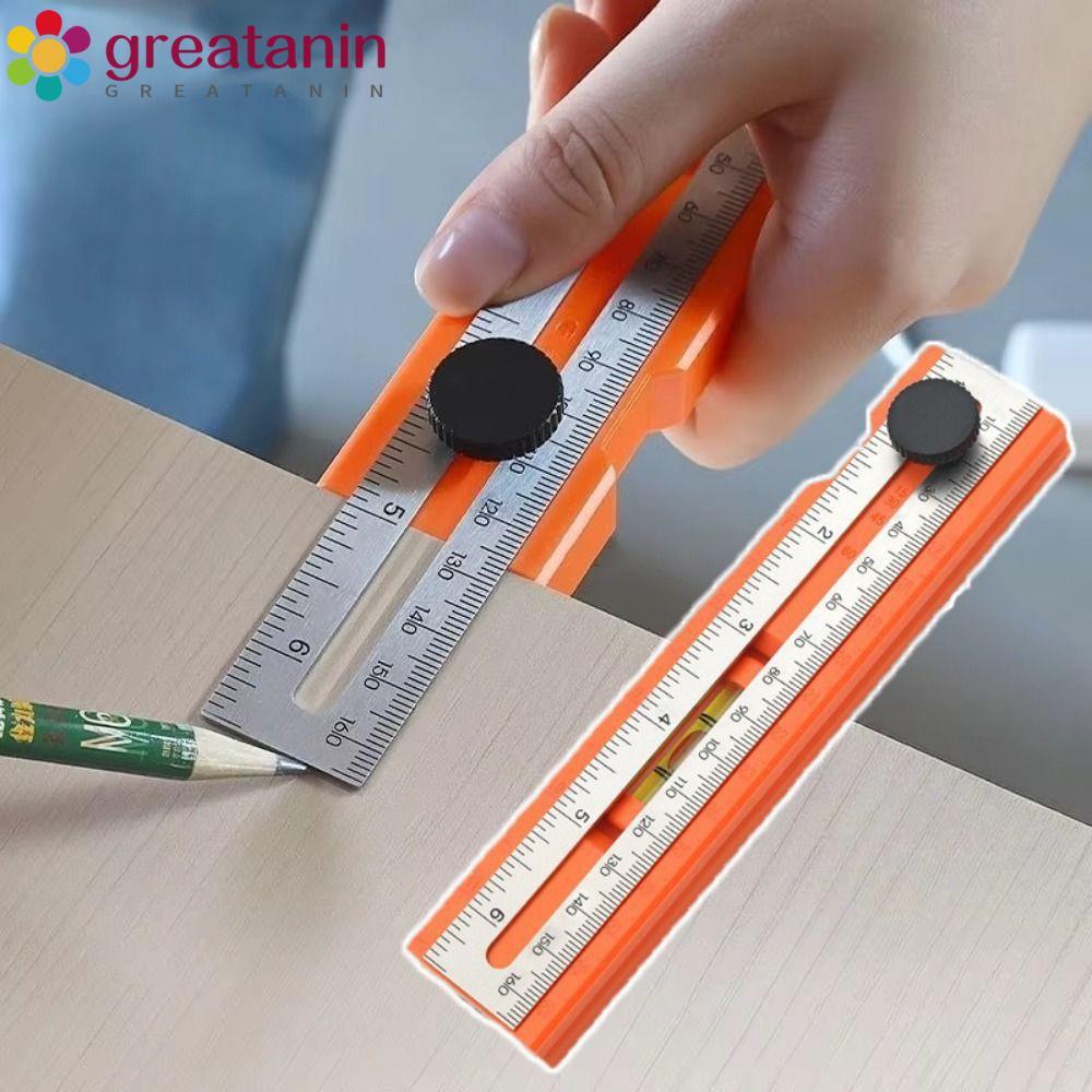 GREATANIN Foldable Depth Measuring Ruler, Multi-role Protractor Tools ...