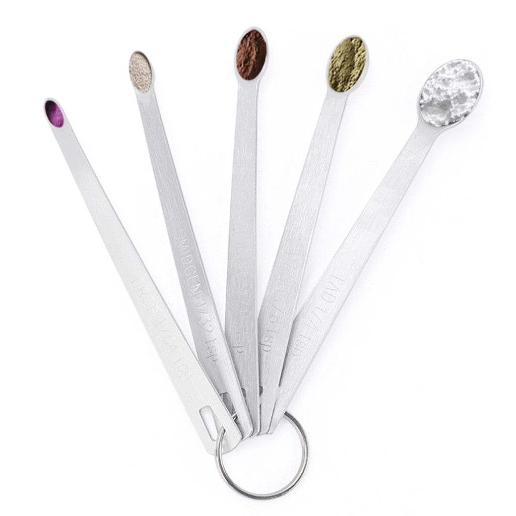 Set Of 5pcs Stainless Steel Mini Measuring Spoons, Teaspoons For ...