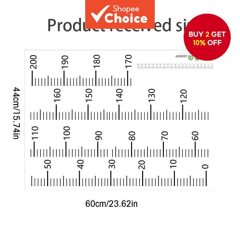 Height sticker 0-200cm for children's room, living room, junior high ...