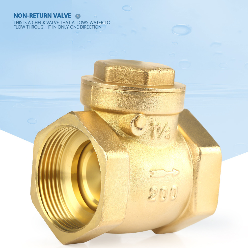 rc_dragons.ph Domary Brass Swing Check Valve 232PSI Water BACKFLOW ...