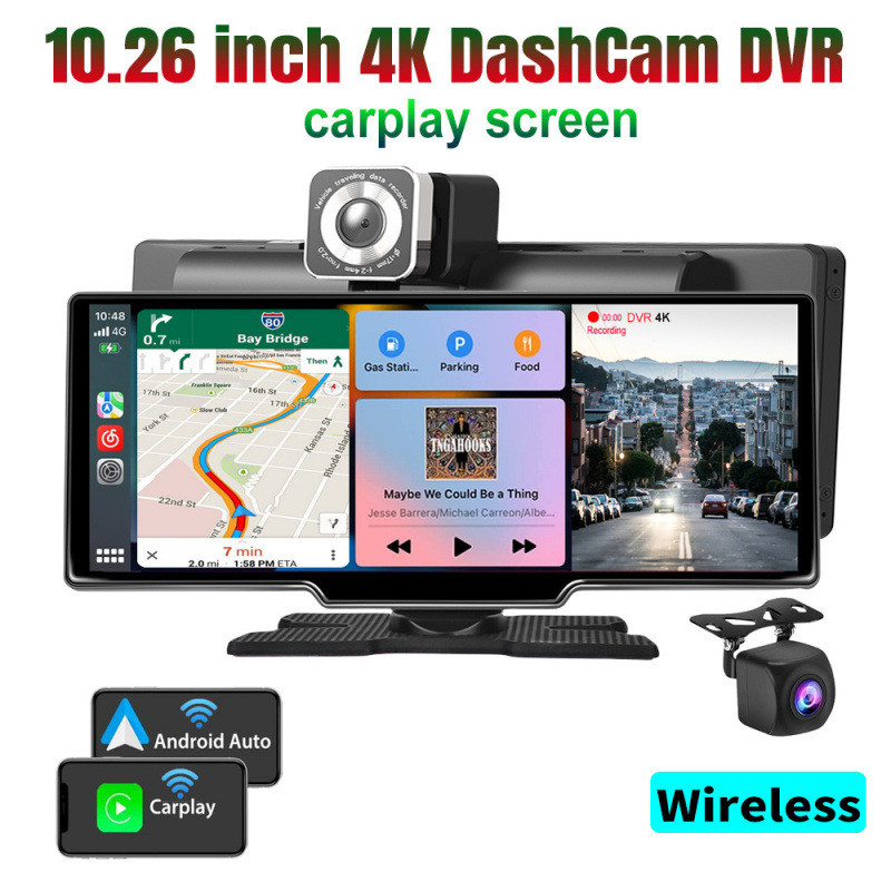 10.26-inch Car Mounted Smart Portable Screen Wireless Carplay Android ...