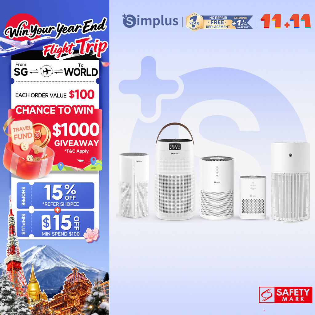 Simplus Air Purifier | 330m3/h CADR | Smart App Control | 35dB Ultra ...