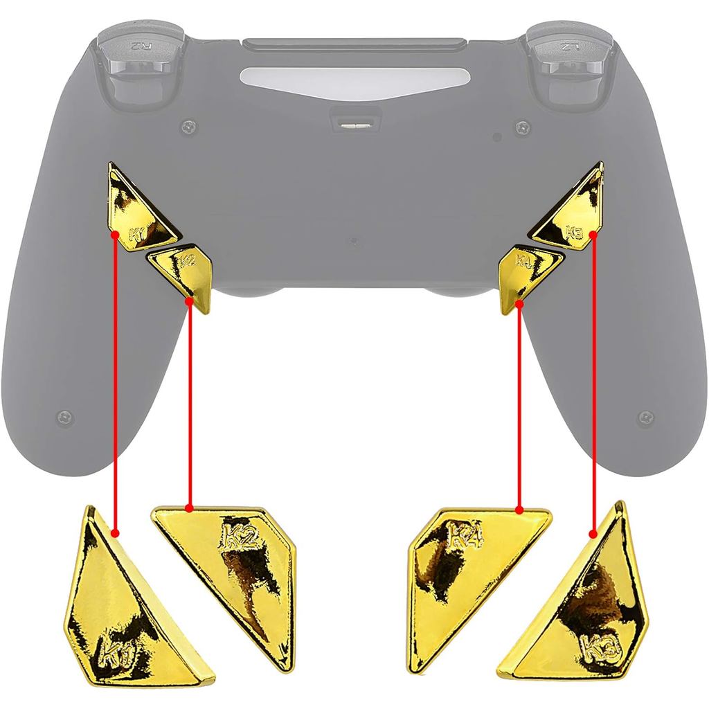 Replacement Redesigned Back Buttons K1 K2 K3 K4 Paddles for PS4 ...