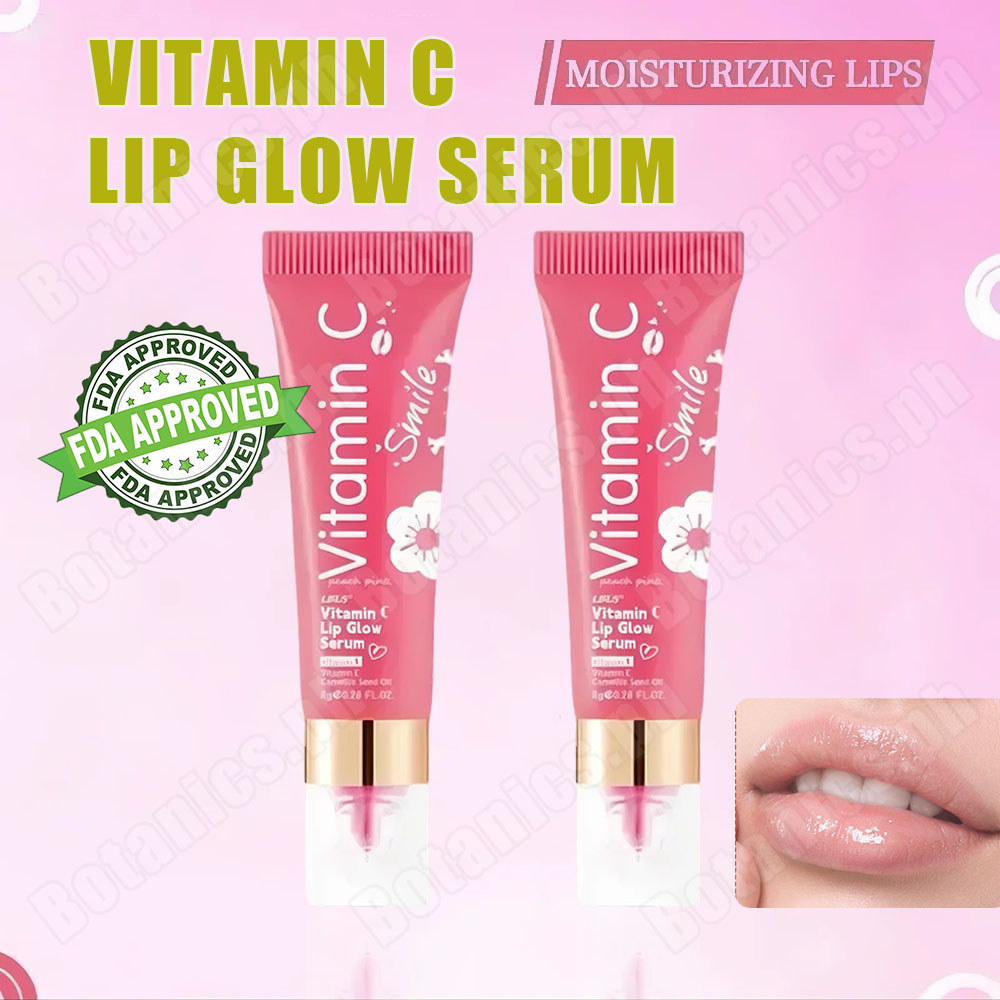 FDA】LBLS Vitamin C Lip Brightening Serum Moisturizing Smoothing Lip Sensing  Lines Lip glow serum