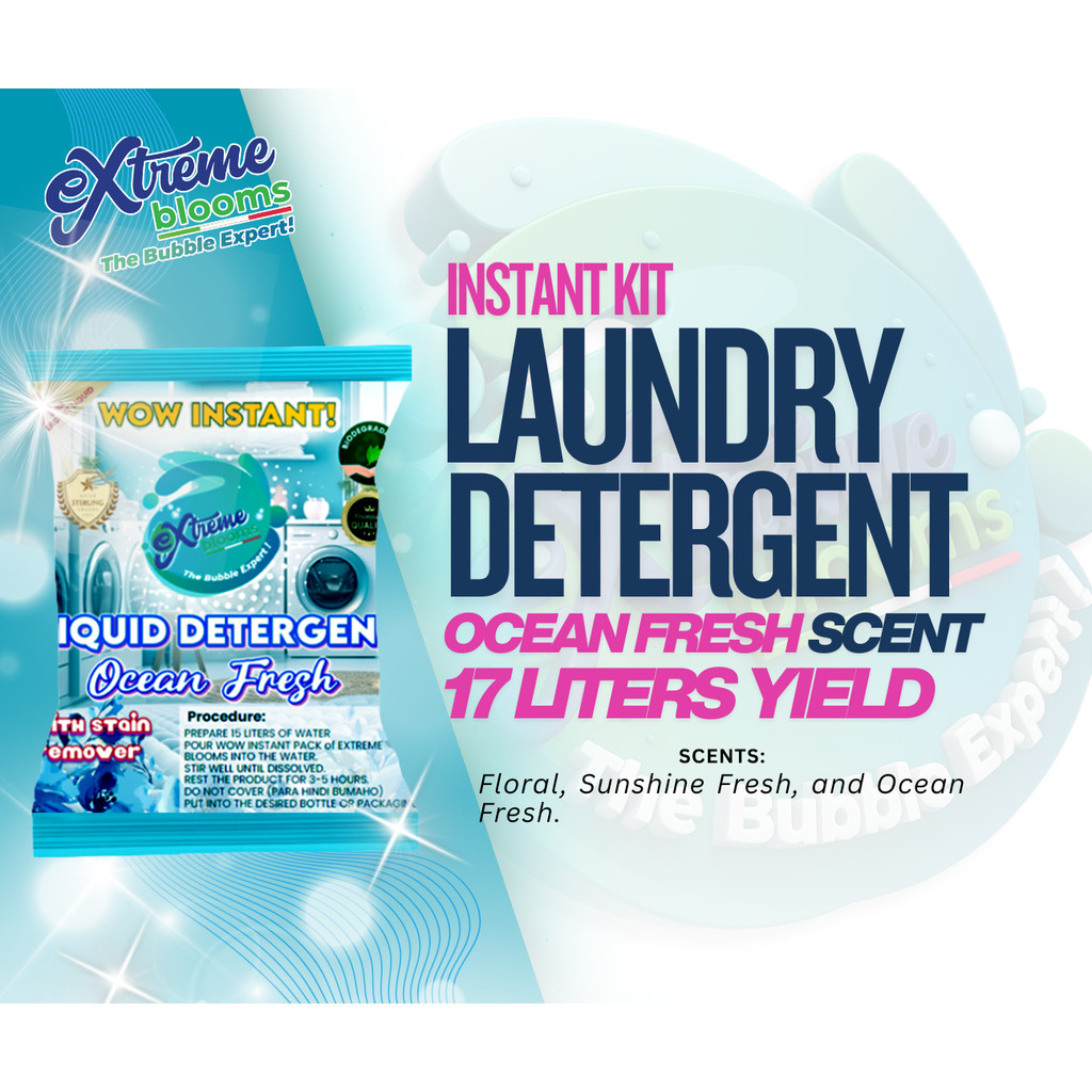 Instant Liquid Detergent 17 Liters Yield (Just Add Water!!!) | Shopee ...
