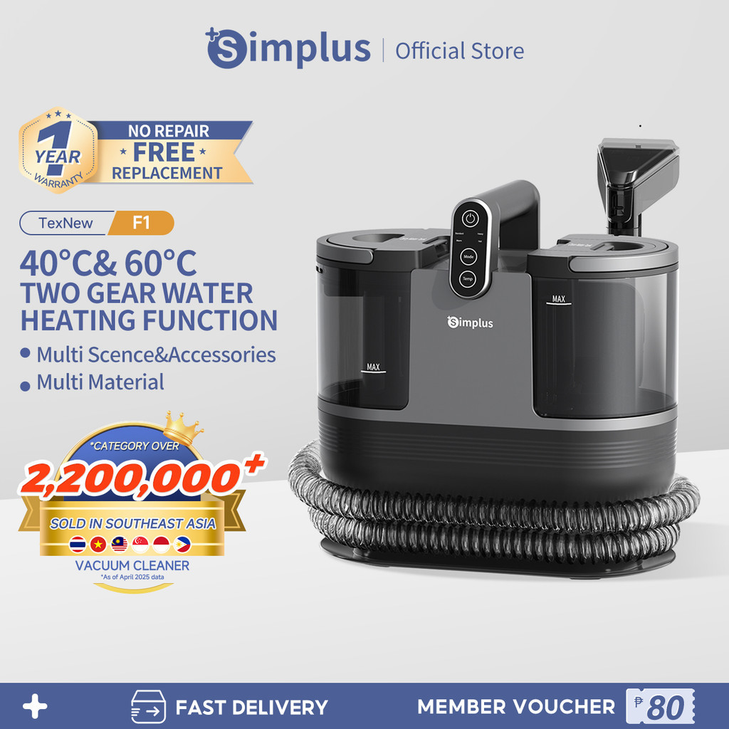 Simplus Wet and Dry Vacuum Cleaner Spot Cleaner Carpet & Upholstery ...