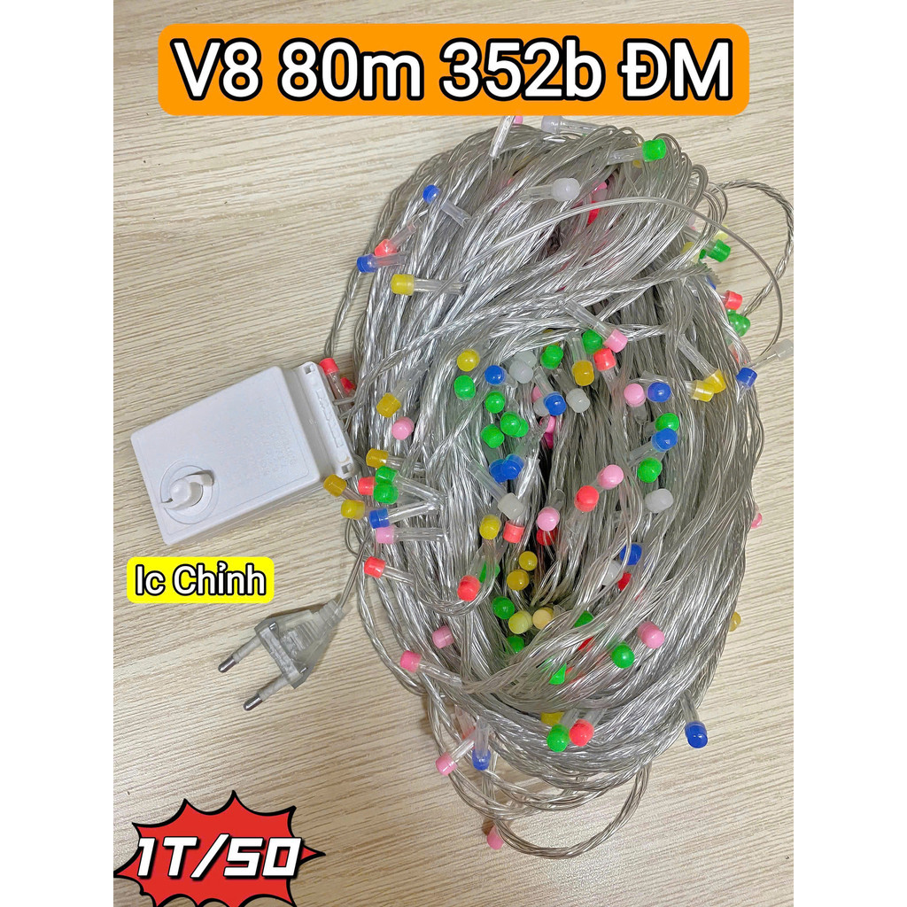 Multi-Colored Led Strip, 8 Flashing Modes 80M Long, V8 Large Bulb, With ...