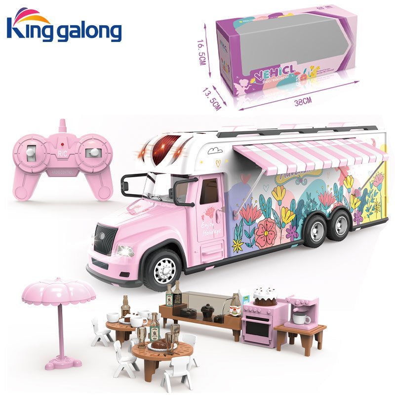 Wholesale Cross-Border Children's Remote Control Car Pink RV with ...