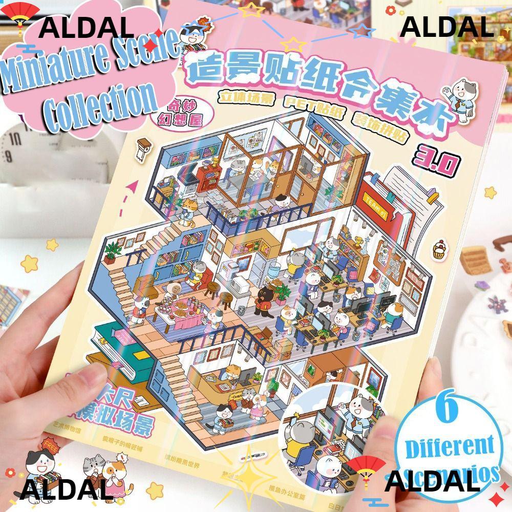 ALDAL Landscape Sticker, Capybara Decompression Miniature Scene ...