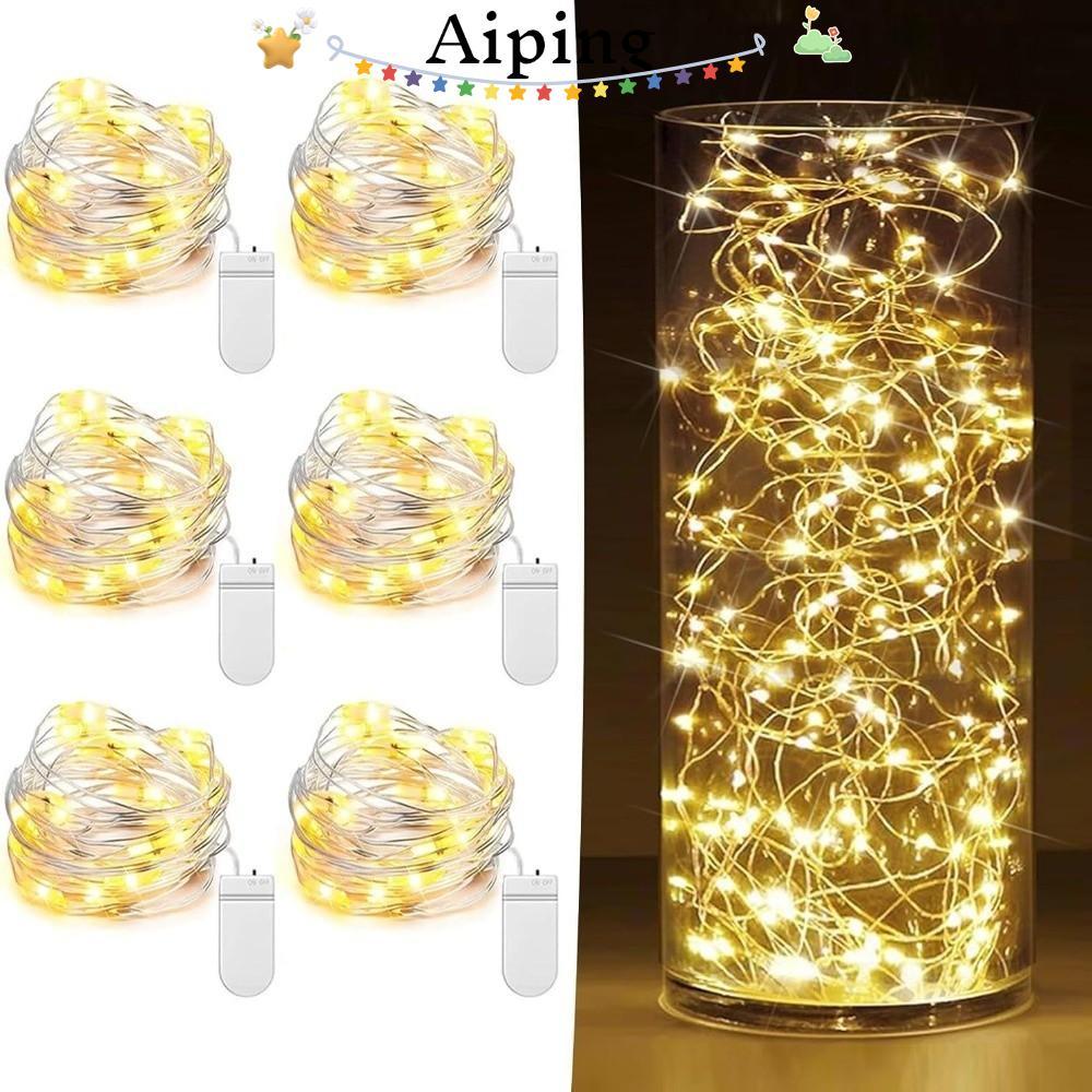 AIPING 6Pcs Fairy String Lights, 1 Meter/2 Meters Waterproof Twinkle ...