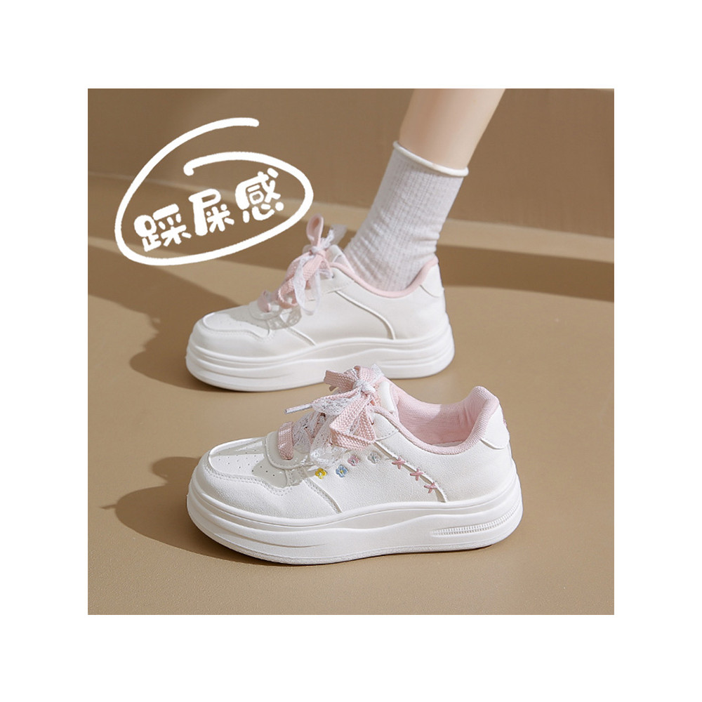 Soft-Soled White Shoes Women 2026 Spring New Style Breathable Sneakers ...