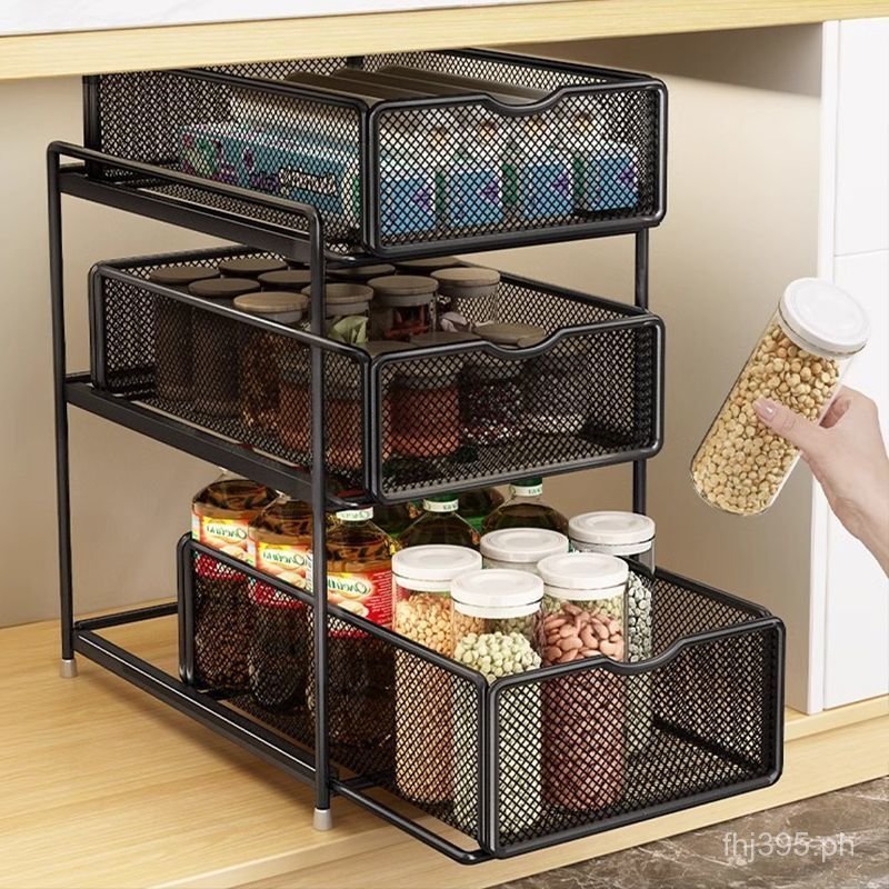 Kitchen Storage Rack Multi-layer Storage Basket for Sink Home Use Shelf ...