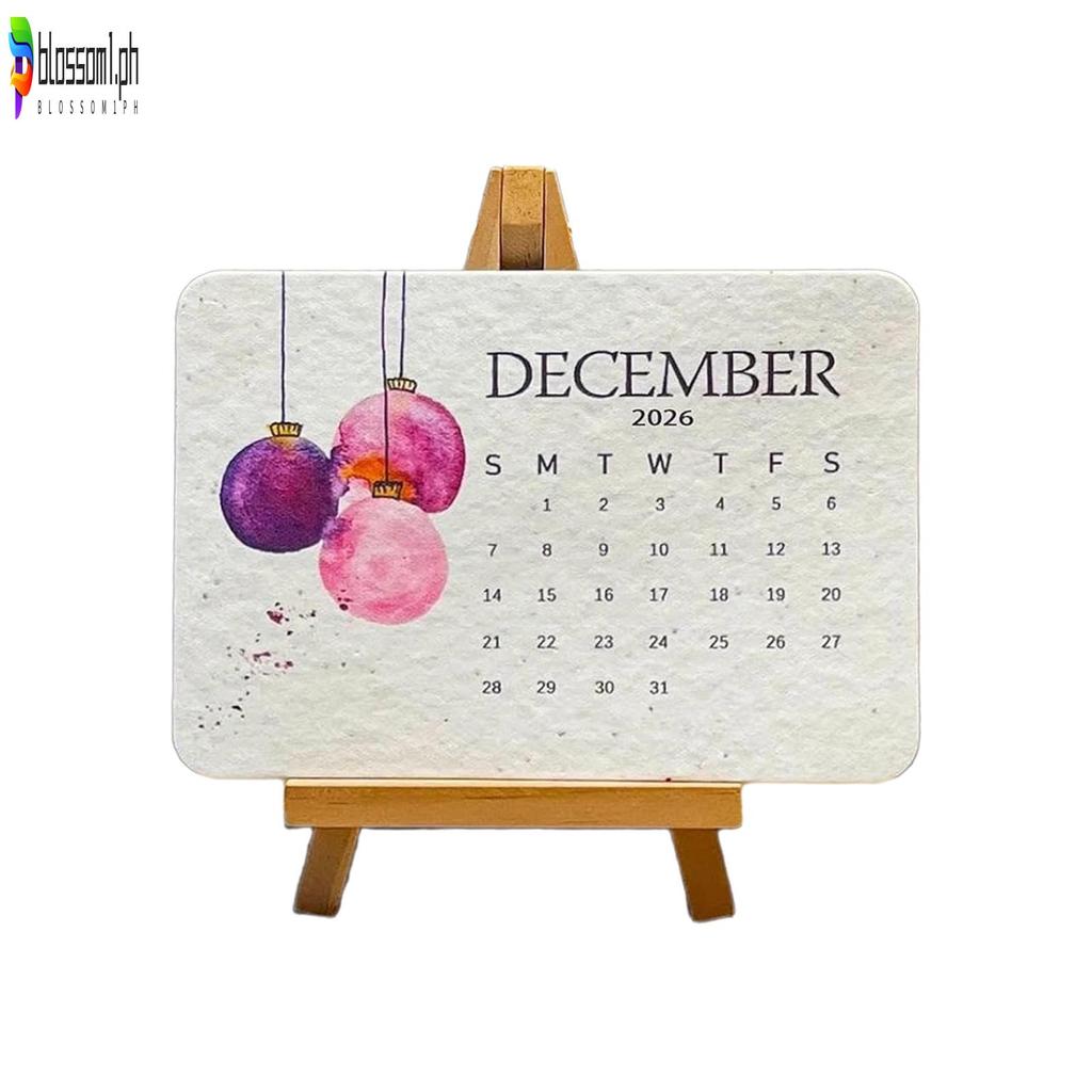 2026 Plantable Seed Paper Calendar with Wildflower Seeds Biodegradable ...