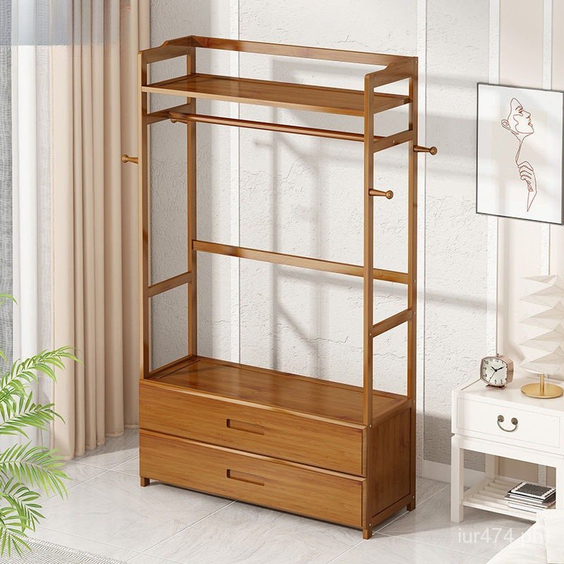 Cloakroom Household Clothes Rack Movable Wardrobe Multi-functional ...