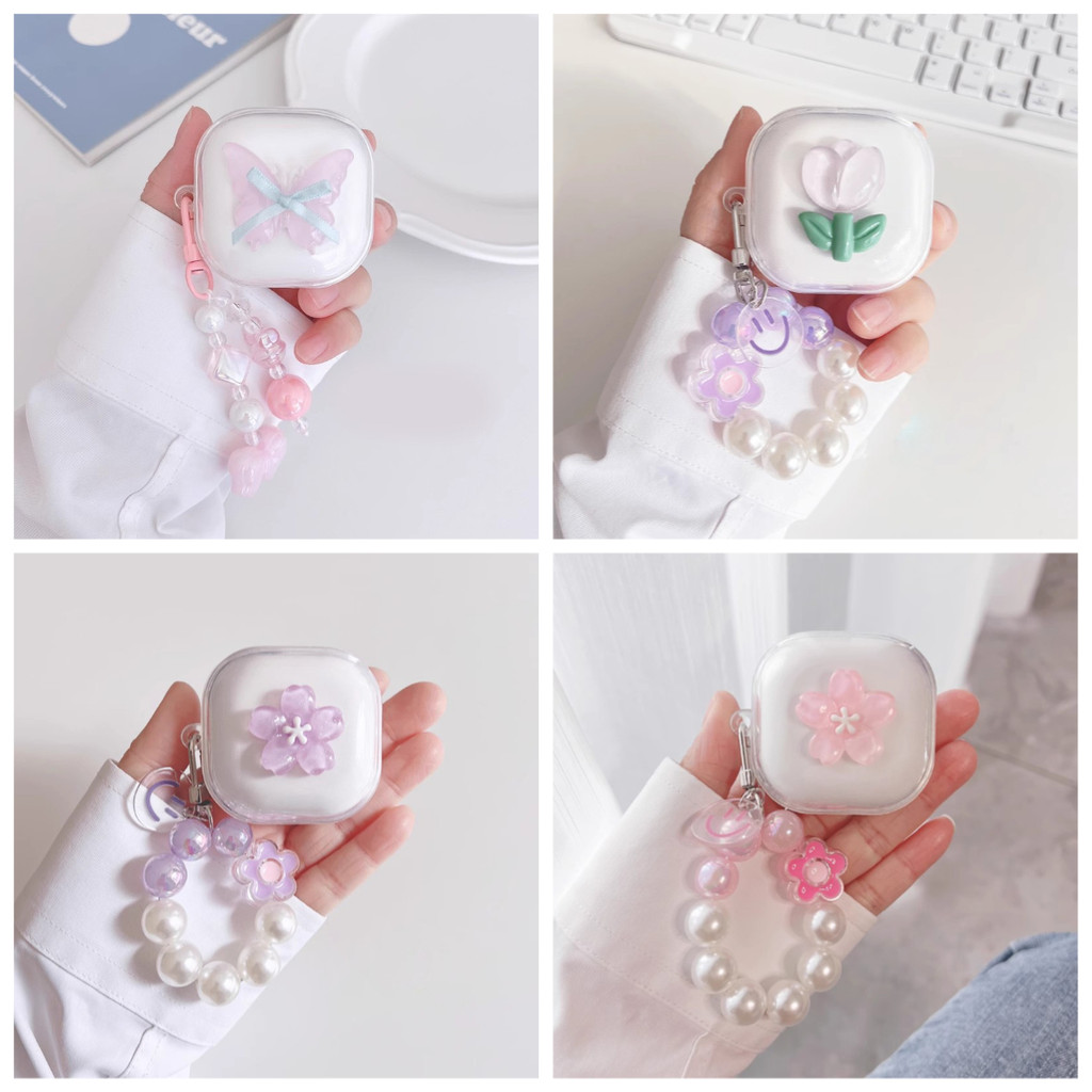 Lace/Flower clear Earphone case For Baseus BD1 BC1 MC1 PRO M3S M2S ...