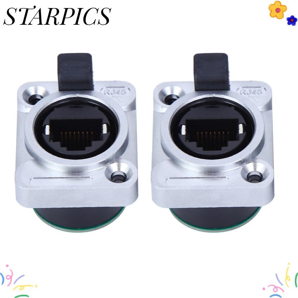 STARPICS RJ45 PCB Panel, Round PA Material Aviation Plug Connector ...