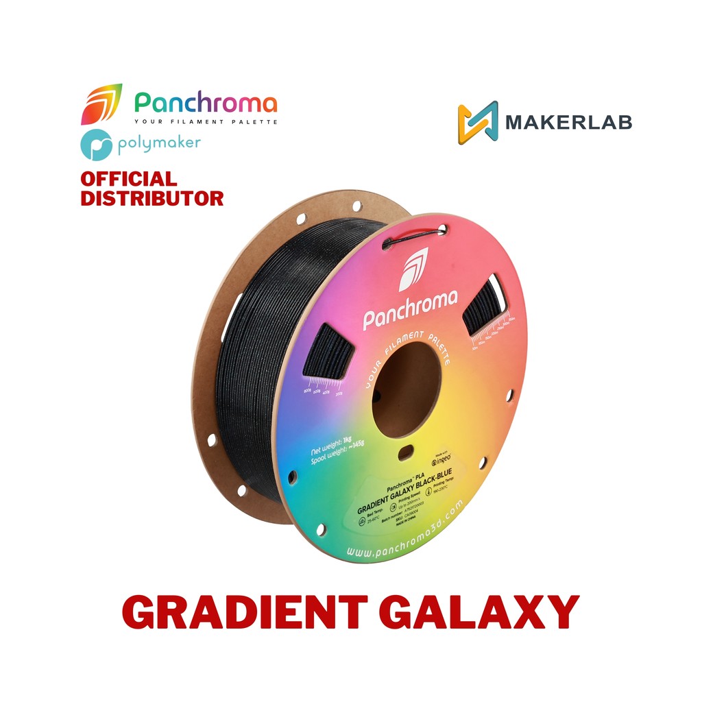 Polymaker Panchroma Gradient Galaxy PLA Filament 1.75mm 1kg for 3D ...