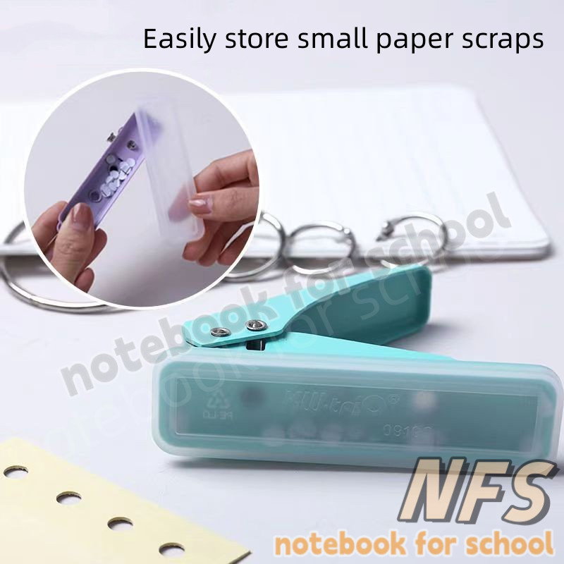 Single Hole Puncher Loose-Leaf Paper Binding Punch Piler Round Hole ...