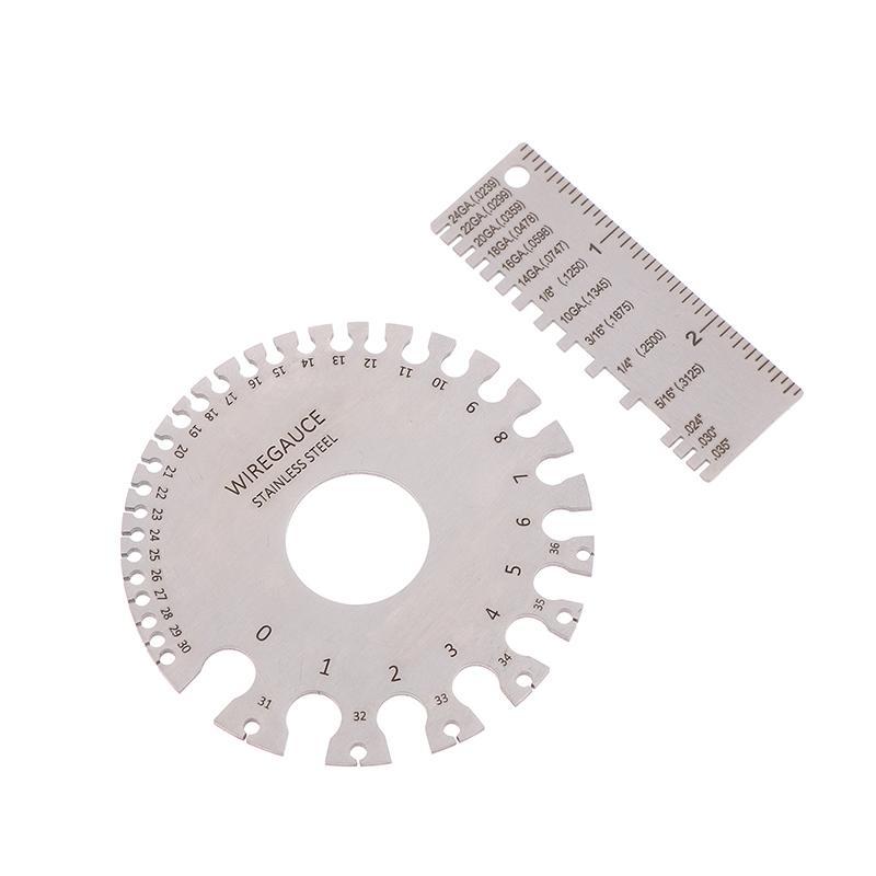 M&C 0-36 Round AWG SWG Wire Gauge Thickness Ruler Gauge Diameter ...