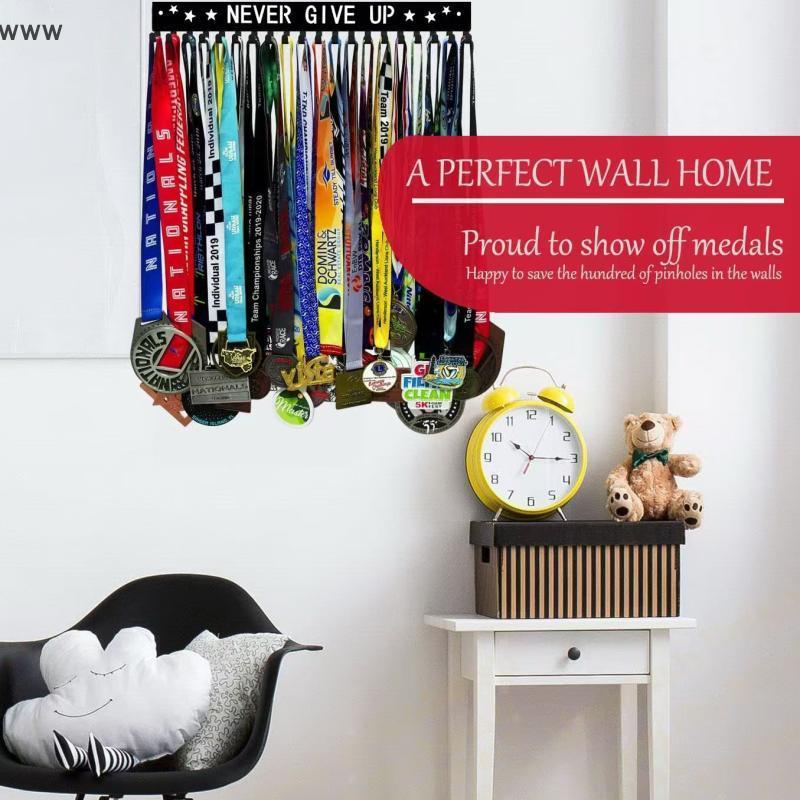 COD Wall Mounted Metal Medal Display Rack with Large Capacity for ...
