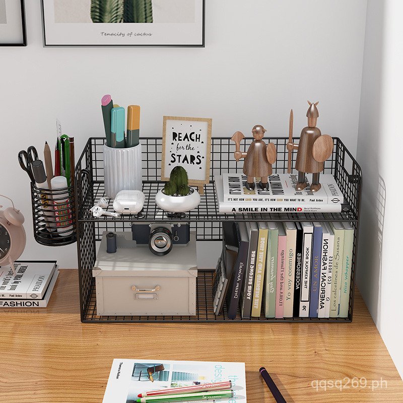 Desktop Bookshelf Office Desk Textbook Picture Book Storage Rack ...