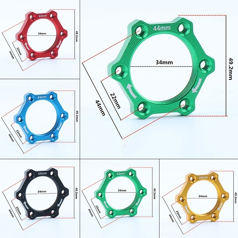 [COD]-44mm Bicycle Bike Rotary Screw Thread Hub Flange Adapter Brake ...