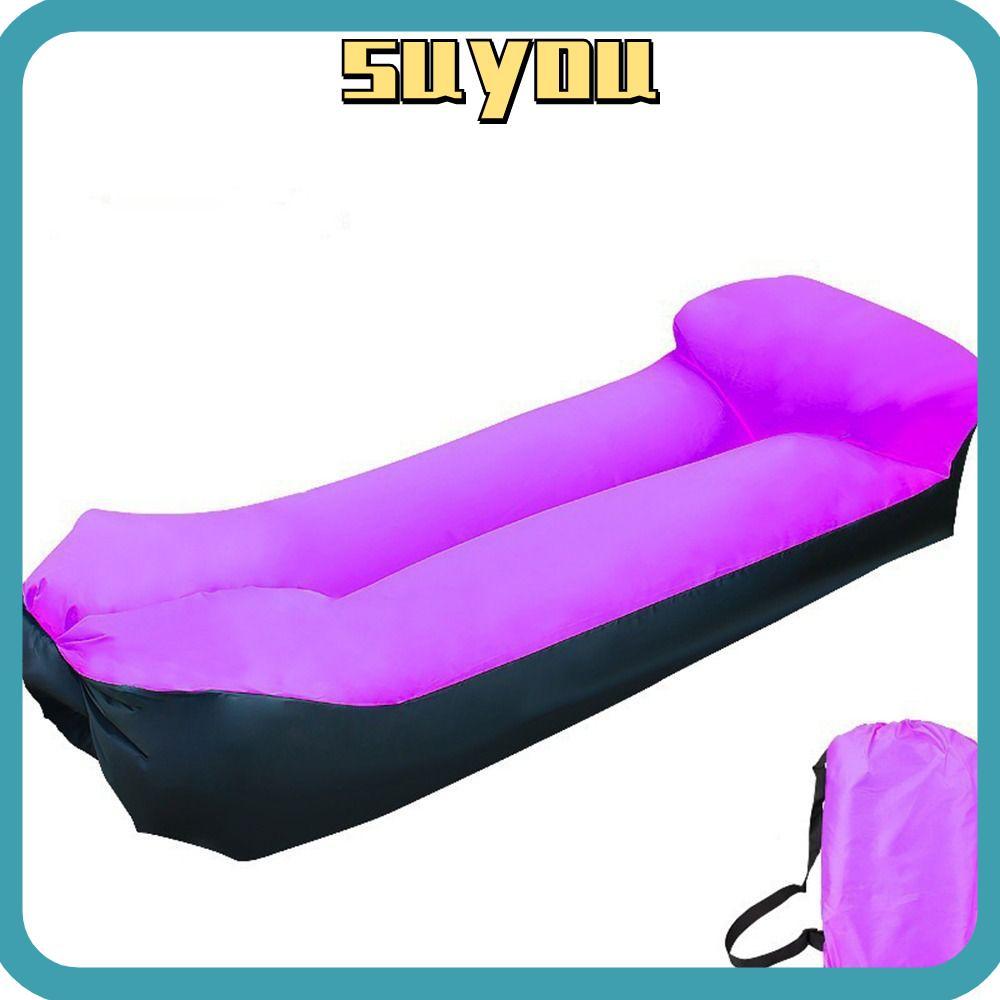 SUYO Inflatable Banana Bed, Lazy Ultra Lightweight Inflatable Sofa ...