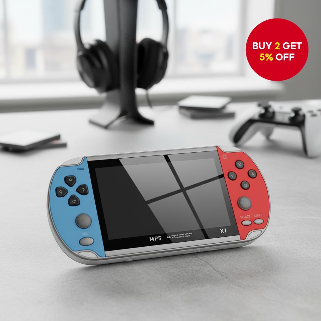 X7 Portable Gaming Device with IPS Display and 10000 Games for GBA GBC ...