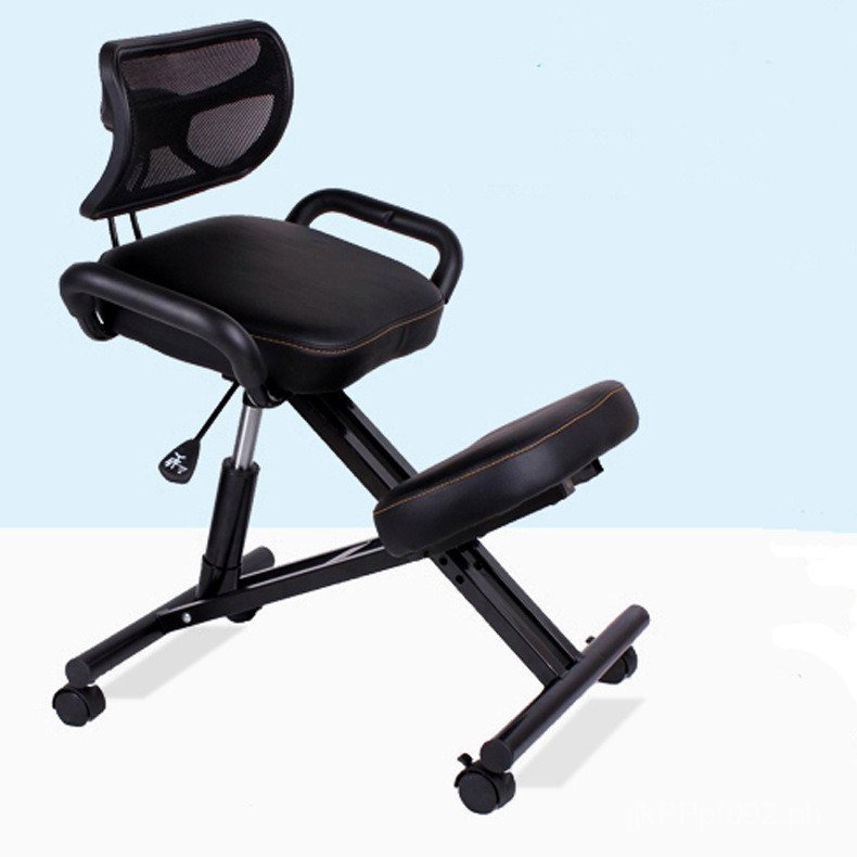 Home Use Steel Computer Chair with Backrest, Foldable Kneeling Chair ...