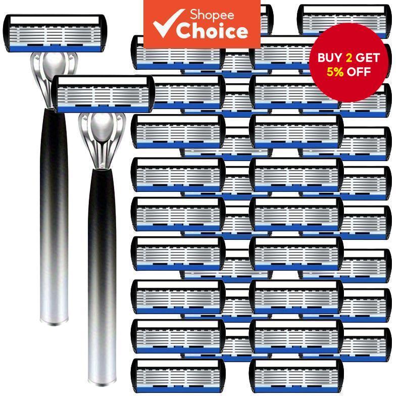 Newly upgraded gradient men's manual shaver, featuring an original six ...
