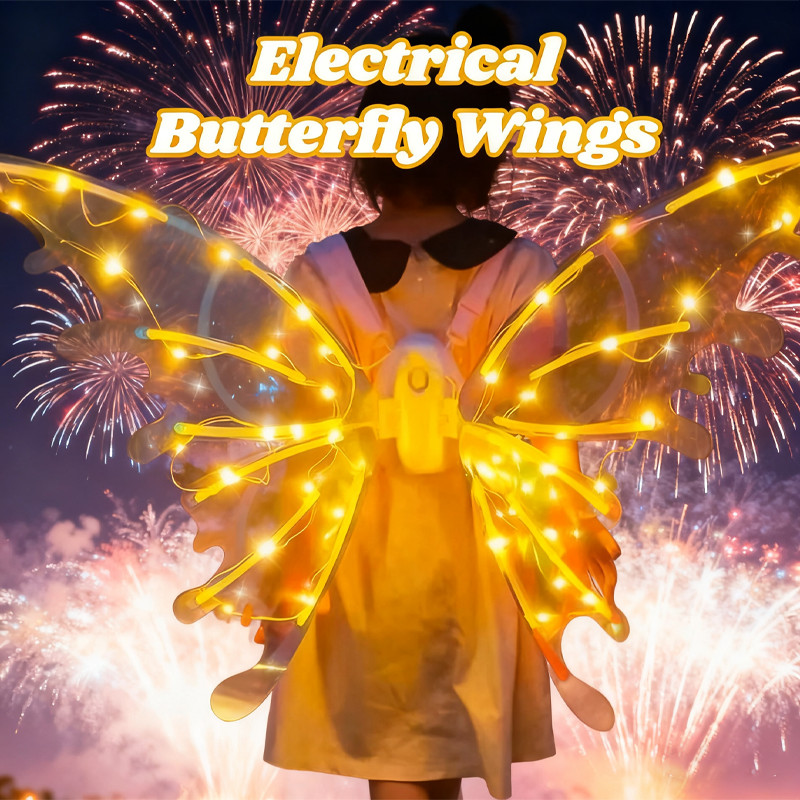 Electrical Butterfly Wings With Music Lights Glowing Shiny Moving Fairy ...