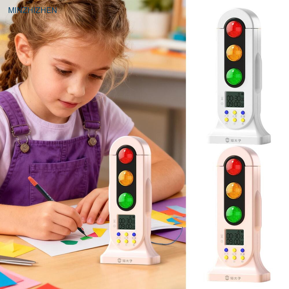 Traffic Light Visual Timer Silent Color Warning Countdown Timer Digital ...
