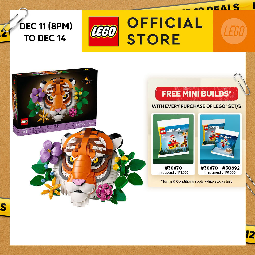 LEGO® ART 31217 The Fauna Collection - Tiger, Age 18+, Building Blocks ...