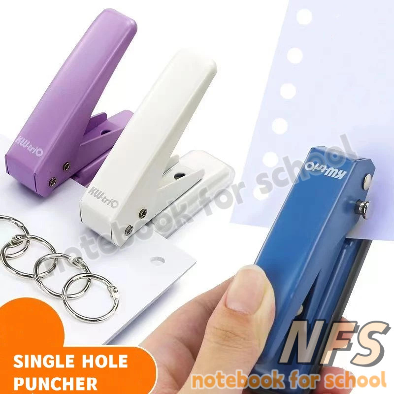 Single Hole Puncher Loose-Leaf Paper Binding Punch Piler Round Hole ...