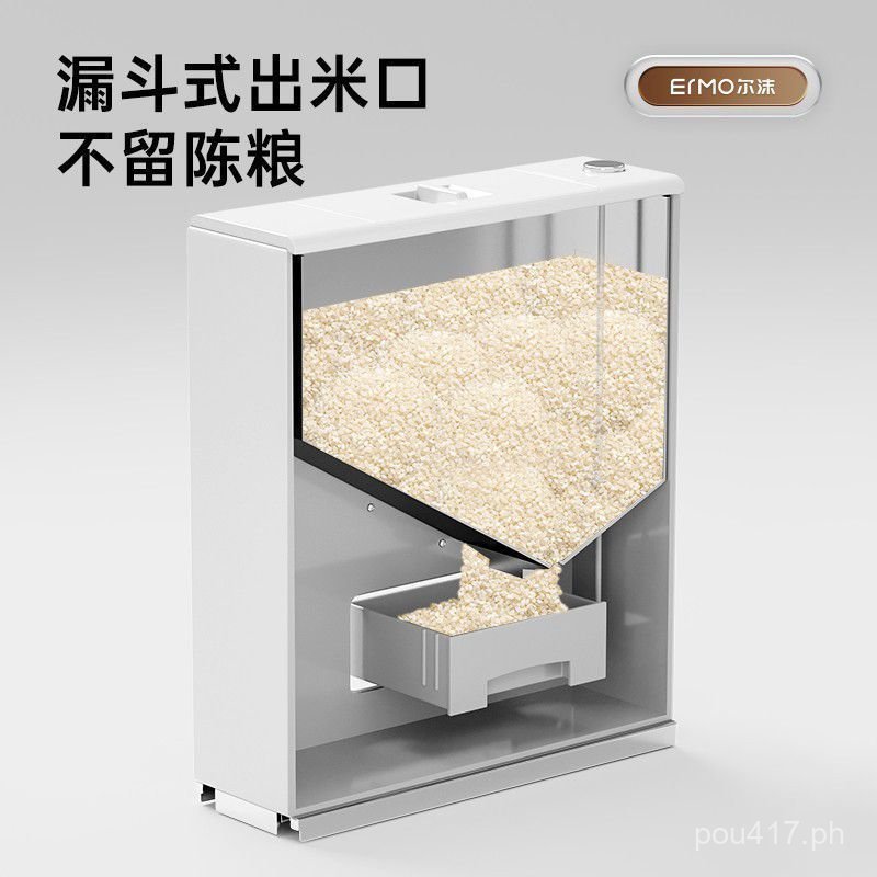 Stainless Steel Drawer Rice Bucket Embedded Rice Cabinet Kitchen Rice ...