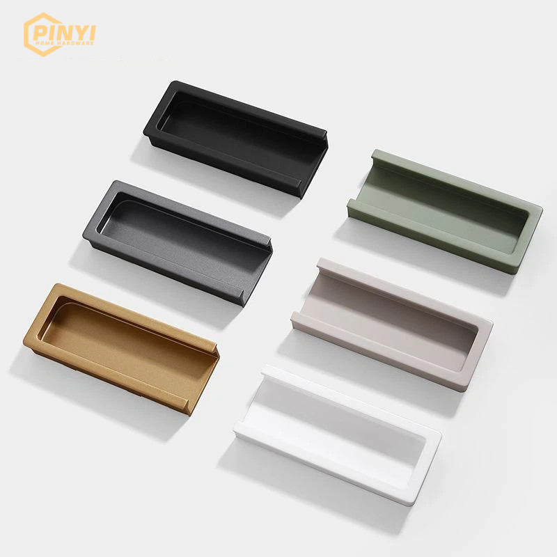 Concealed Handle Cabinet Door Built-In Door Handle Slotted Embedded ...